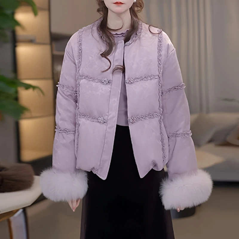 新中式国风潮流设计感棉服女2026年冬季新款小个子洋气小众外套