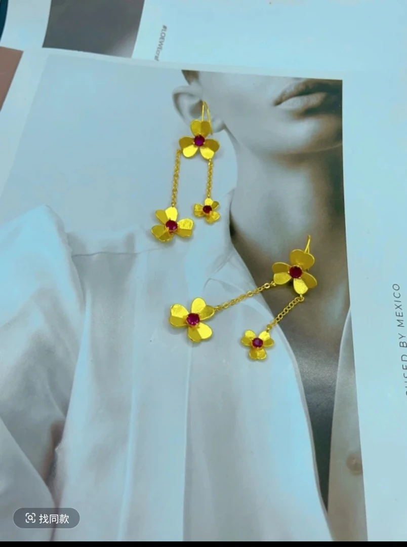 铜合金项链 饰品铜合金项链四件套项链dilzok新款金色时尚手工