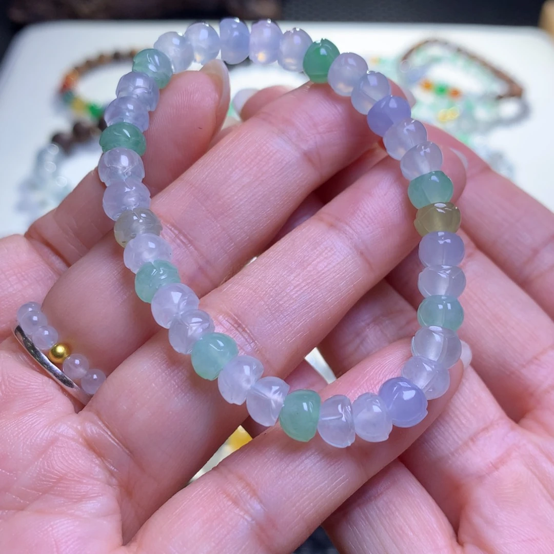 未镶嵌手链翡翠翡翠手串卡6.6