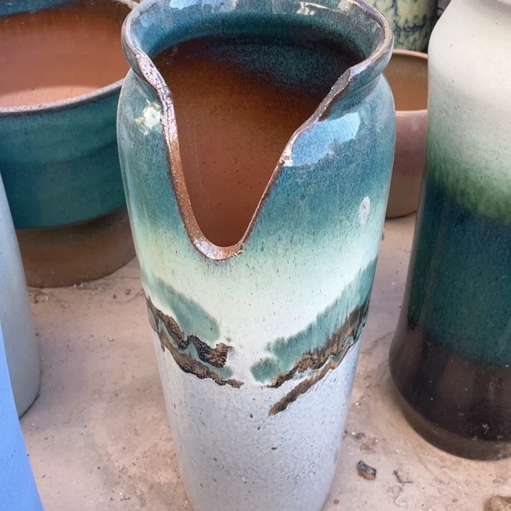 花盆紫砂45×15切口瑕