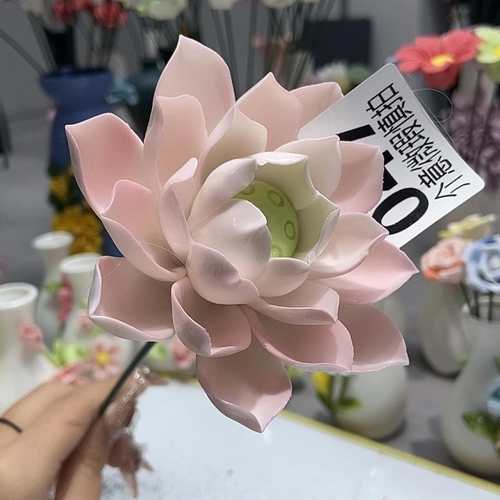 陶瓷纯手工捏花设计
