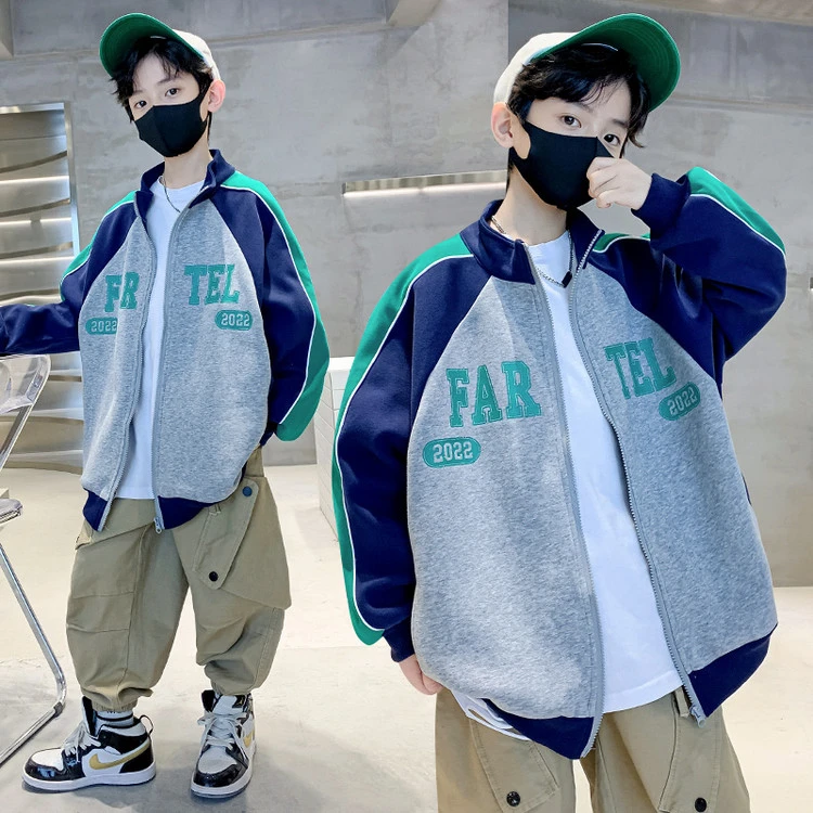 男童外套春秋款2025新款秋季棒球服炸街中大儿童男孩秋装潮酷帅气