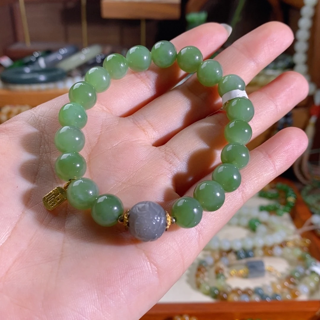 和田玉未镶嵌手链