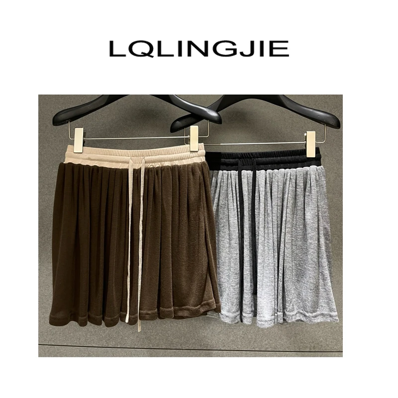 LQLINGJIE设计师款休闲短款裤裙75048