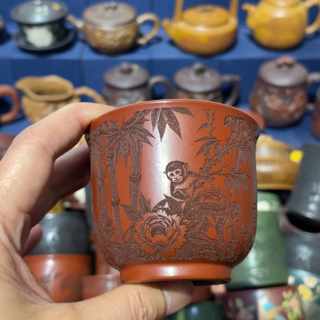 原矿紫砂手工主人杯