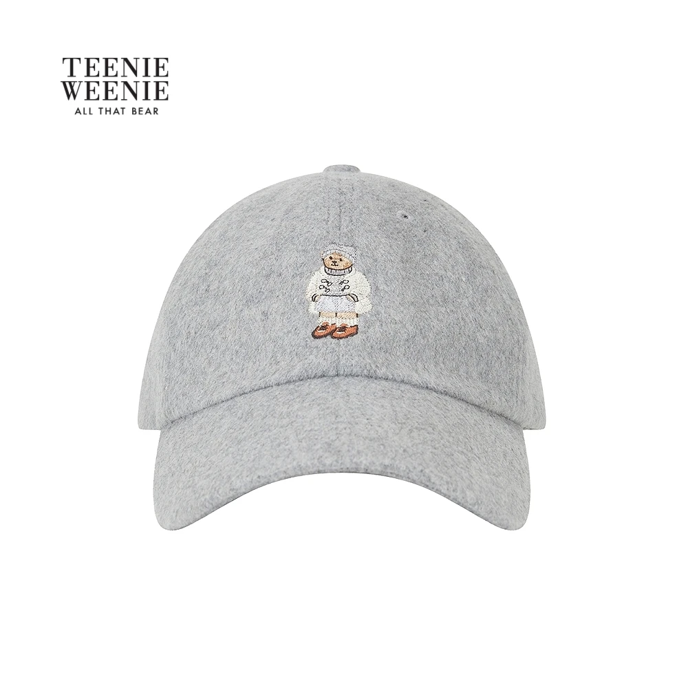 TeenieWeenie小熊女装帽子25秋冬新可调节舒适棒球帽TTAC25FT01E