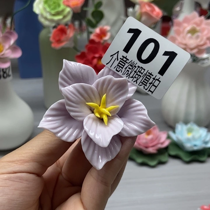 陶瓷手工制作陶瓷花