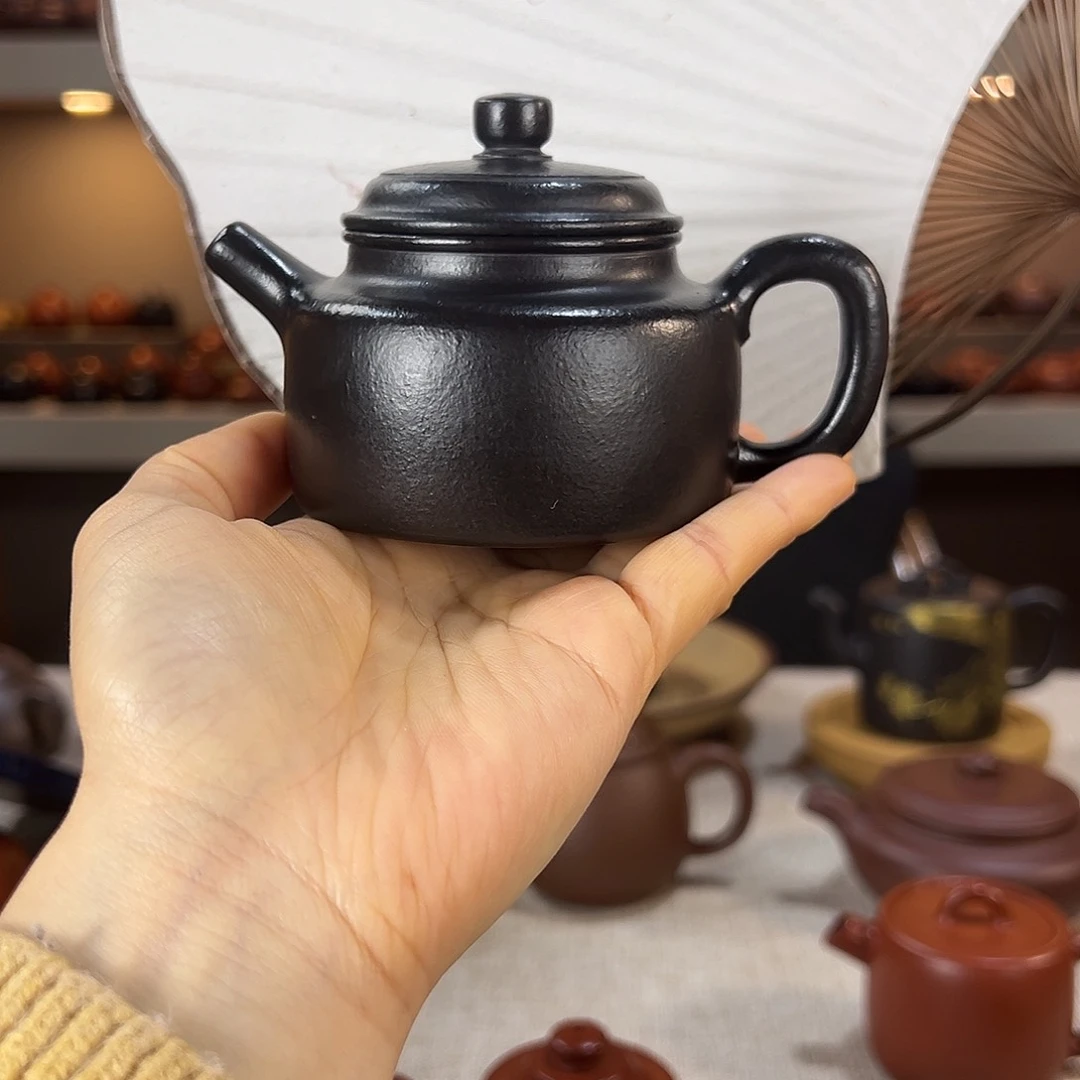 紫砂茶壶飞***德钟 朱泥焐灰 150cc