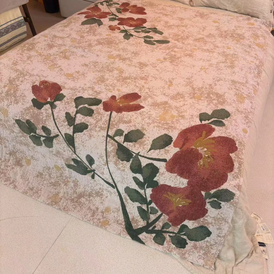 锦上添花150*200罗布麻高端床盖