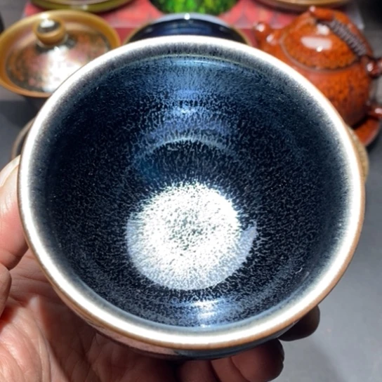 海***漂茶盏大号建盏主人杯茶壶盖碗品茗杯023