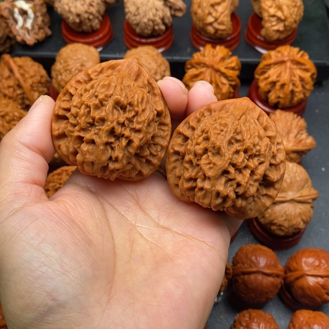 文玩核桃把件47官帽