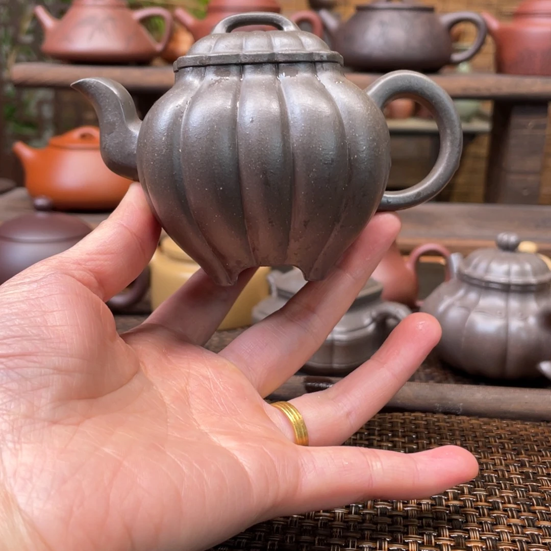 紫砂茶壶宜兴原矿紫砂手工制200