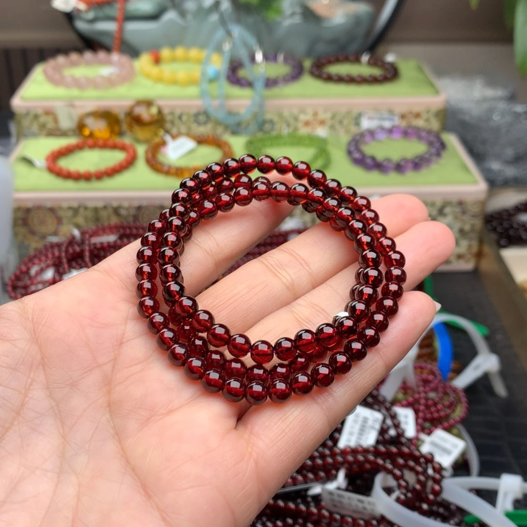 石榴石未镶嵌手串手串5.5