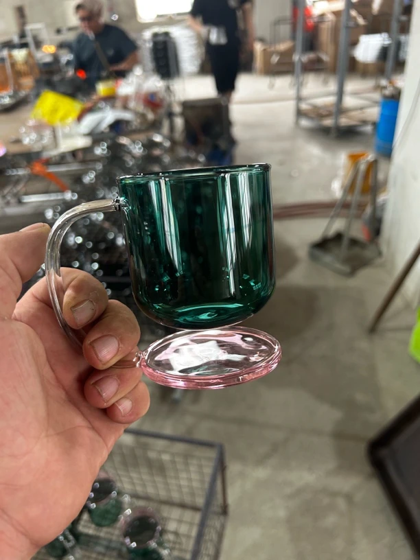 悬浮系列高颜值200ml容量耐热玻璃茶杯咖啡杯