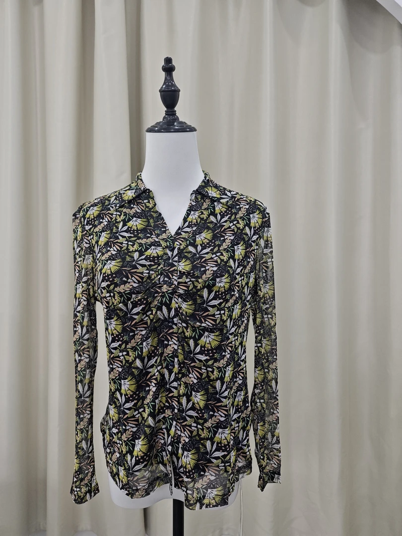 FG-2522高端系列新款高定针织桑蚕丝短袖女士印花碎花