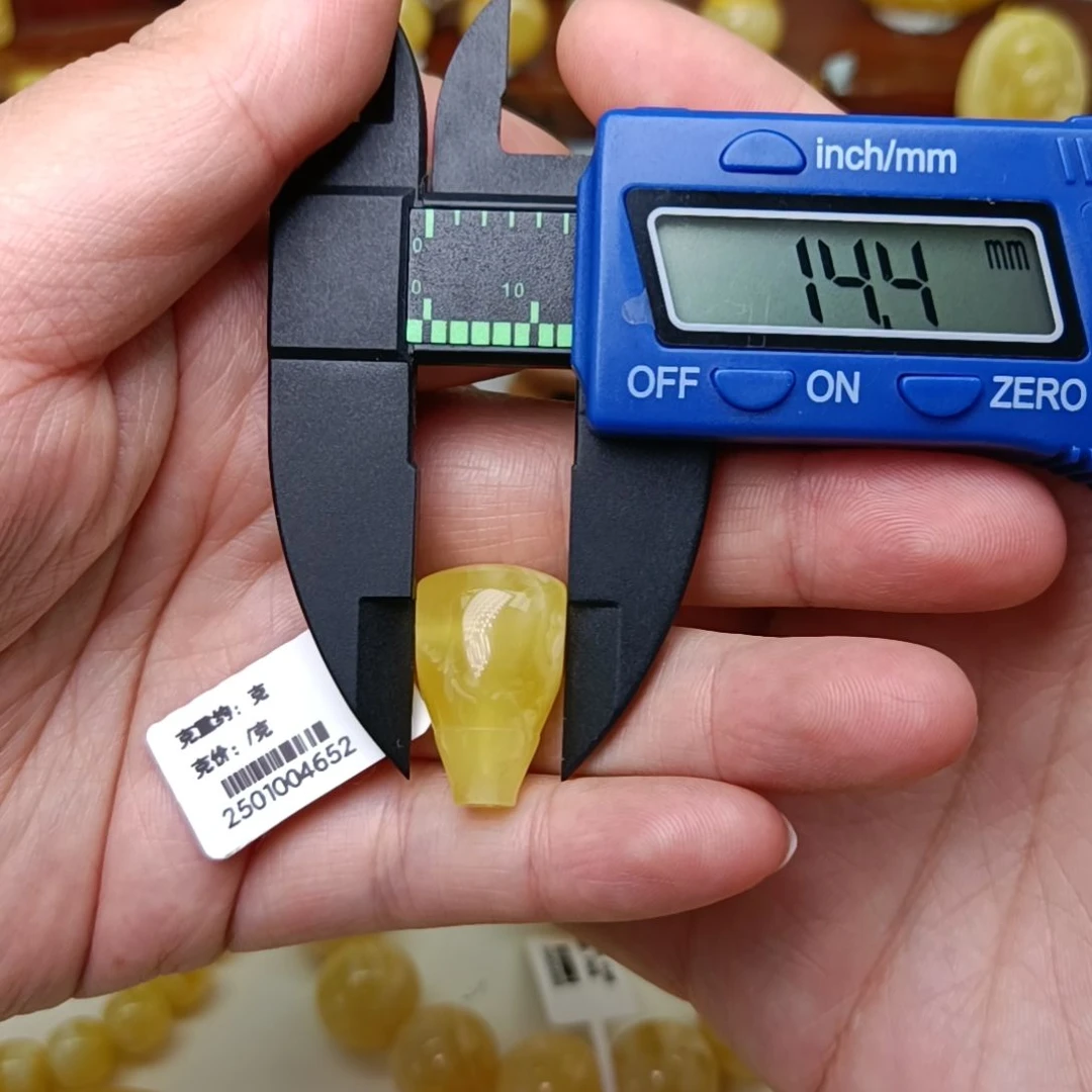 未镶嵌蜜蜡裸石元****w14三通