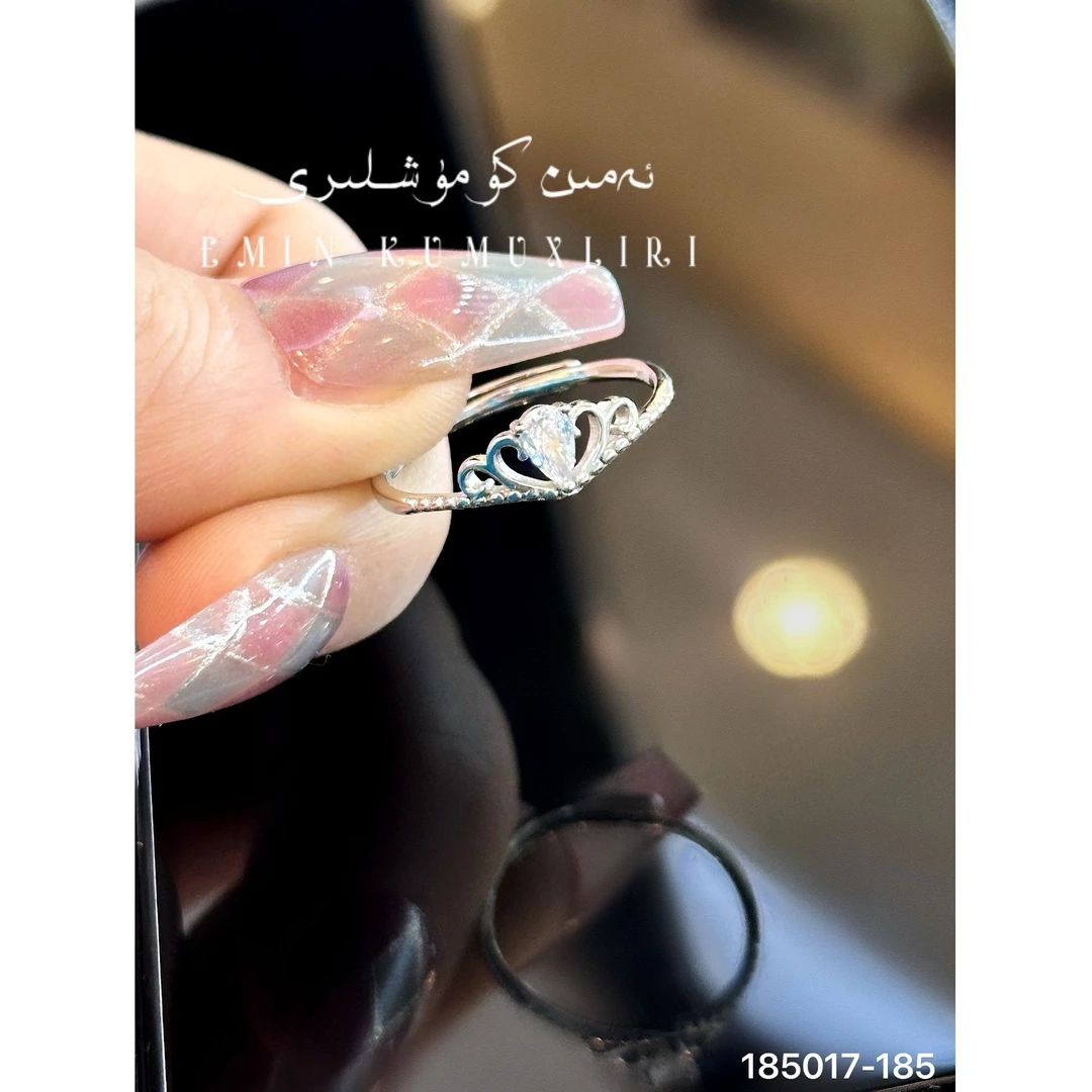 足银仿珍珠戒指 爱敏首饰戒指185017