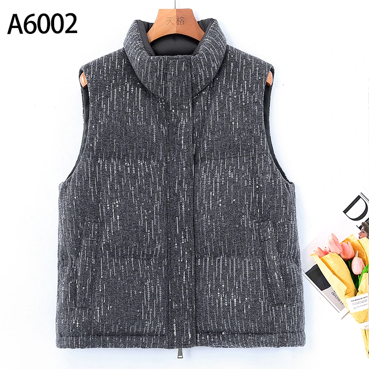 {大牛专属}高端定制BC款羊毛面料冬装鹅绒服马甲A6002