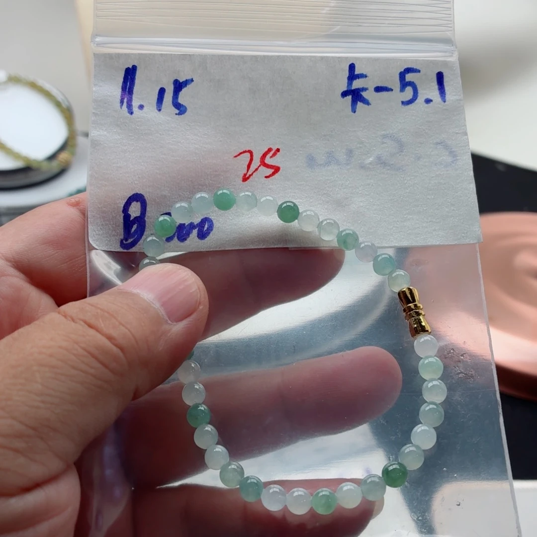 定制翡翠未镶嵌翡翠珠链