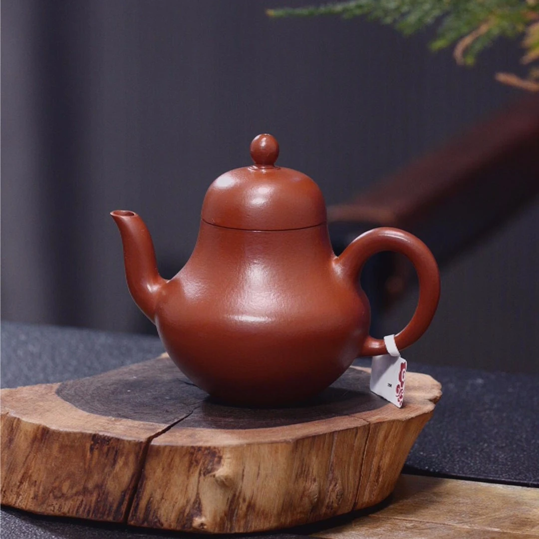 宜兴紫砂壶 孟臣 思婷 小煤窑朱泥 100c H362