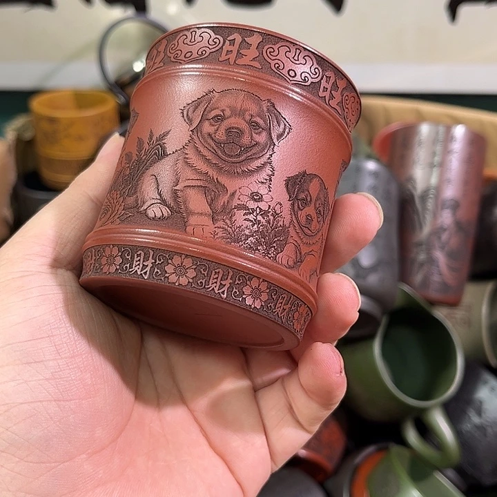 茶杯紫砂全手工紫砂主人杯