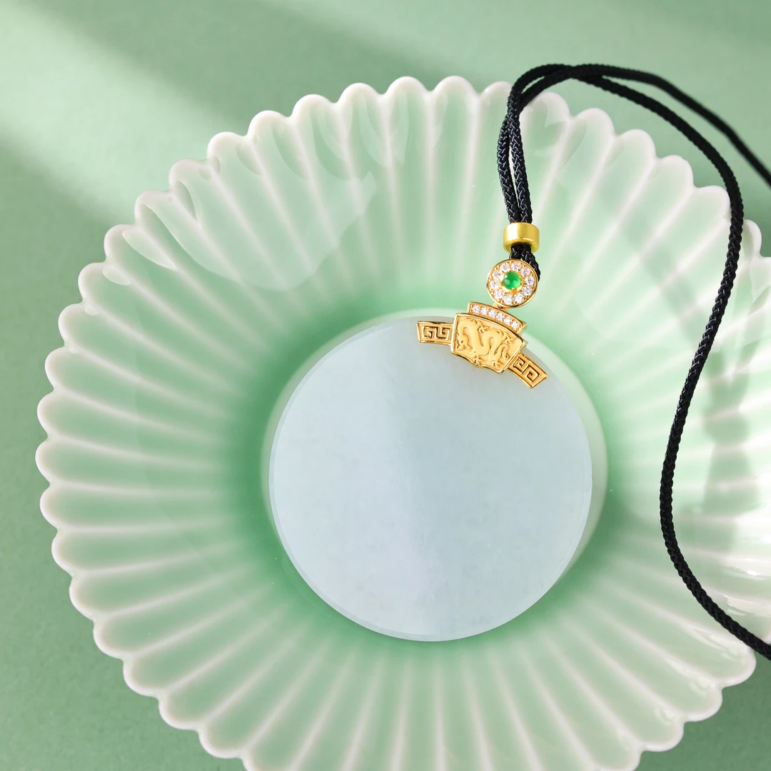 【央博玉】S925翡翠无事牌吊坠-YB92920065-多样性发一|CXQ21