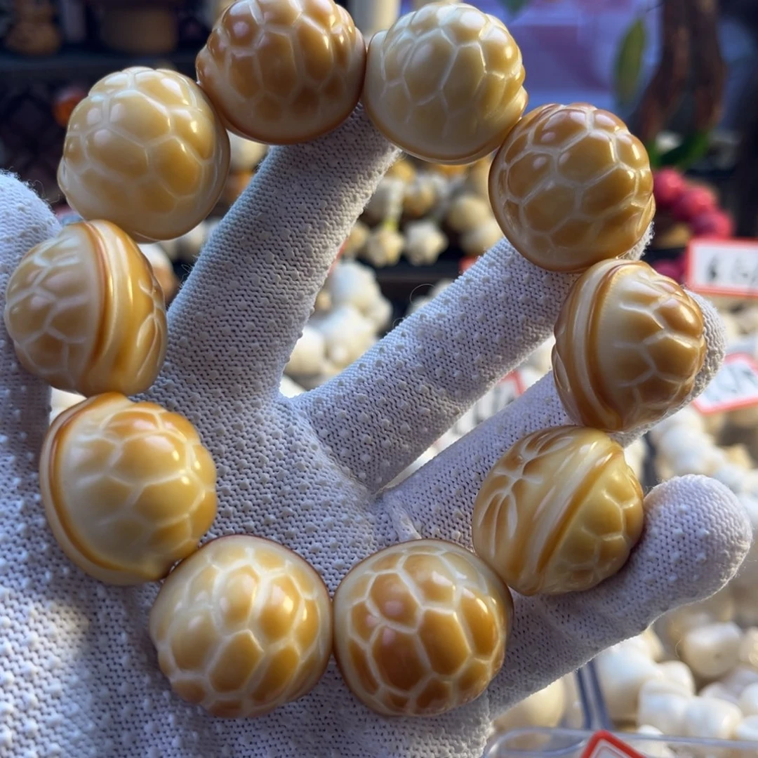 手串菩提根/象牙果-富甲一方大黄金甲