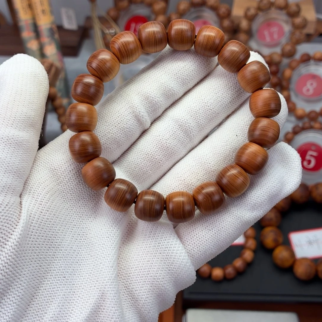 柏木手串/手链红黑油蚕丝纹11-12 甜香 14