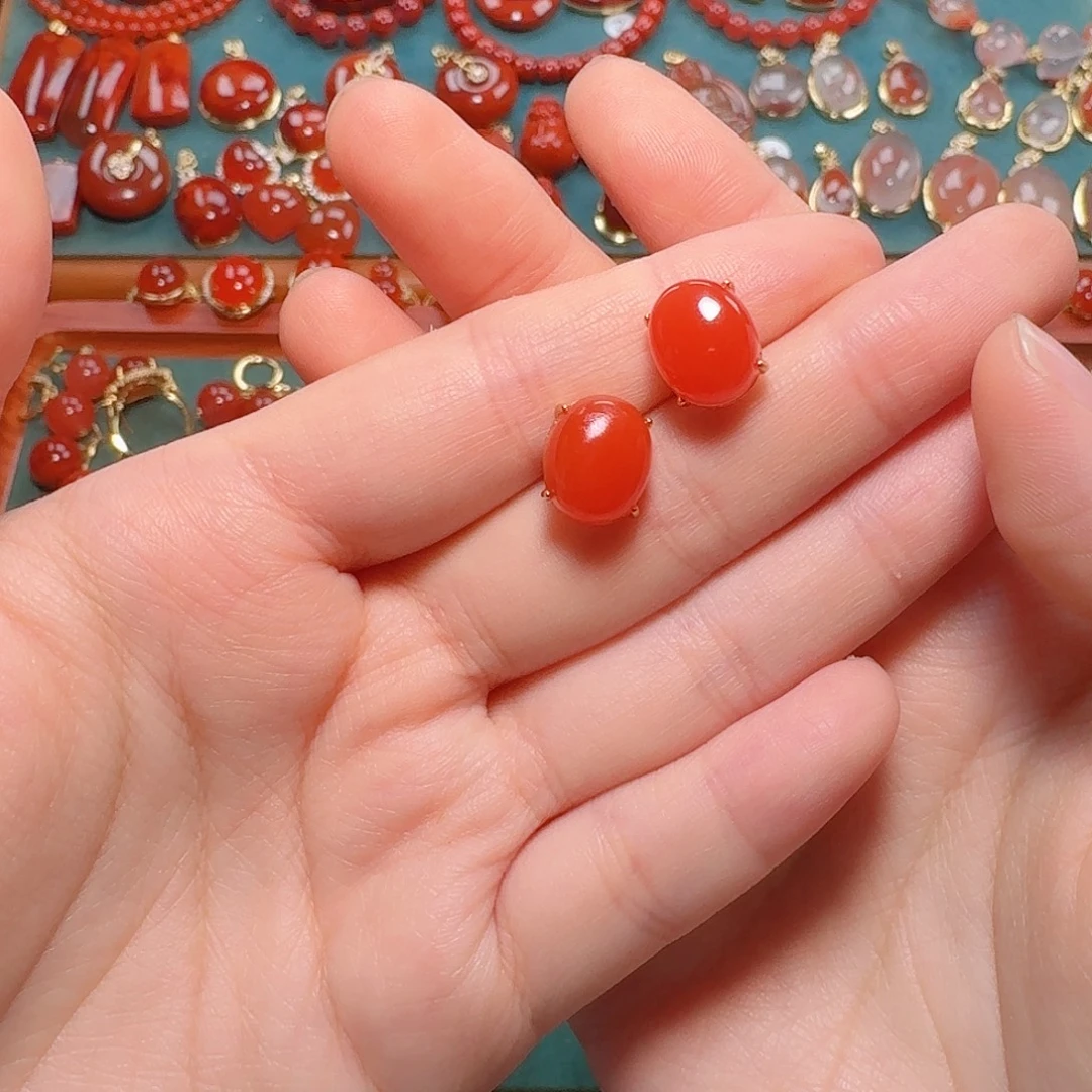 南红玛瑙银S925镶嵌11