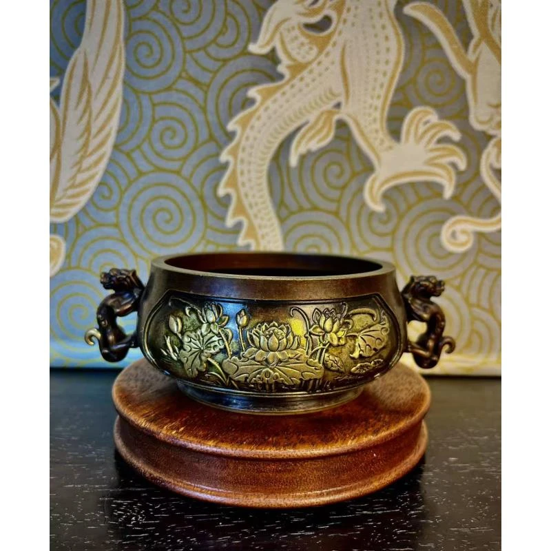 【闪购链接】铜莲花香炉