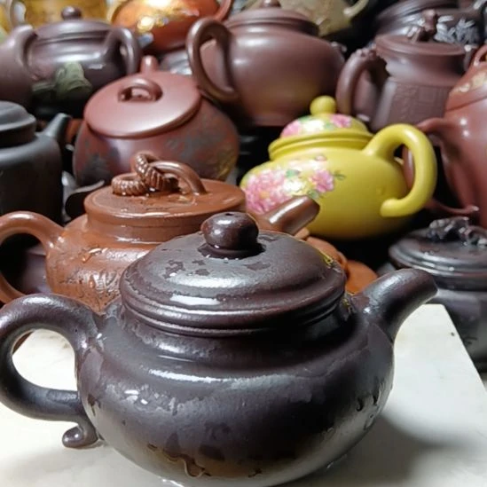 茶壶紫砂宜兴原矿龙山古乌泥柴烧手工260《