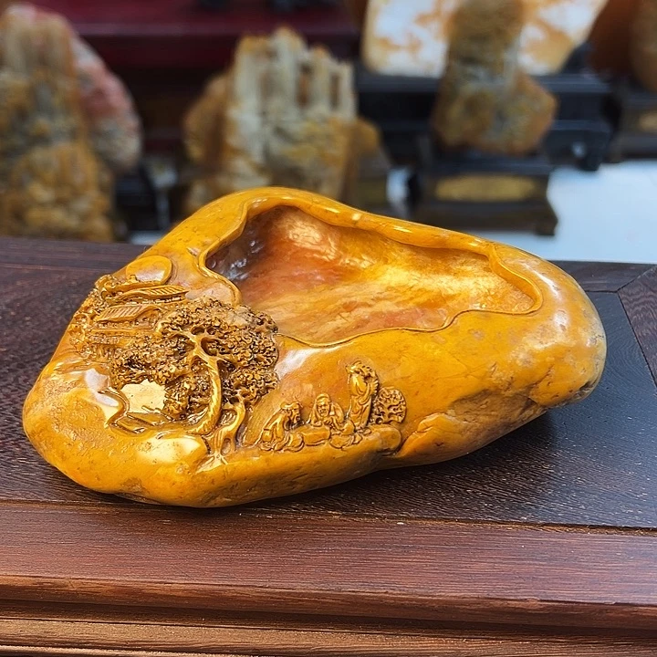 昌化石坚**陈雕刻艺术品