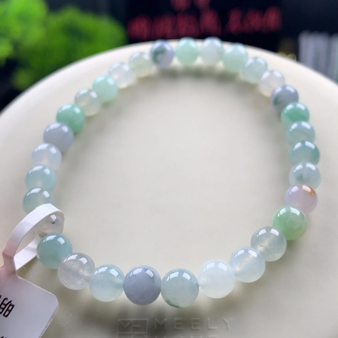 翡翠未镶嵌手链卡6