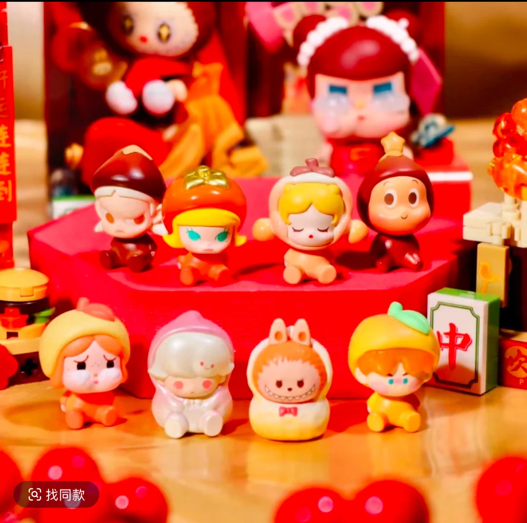 （拆盒）泡泡新年坐姿萌粒盲盒盲袋礼物推荐