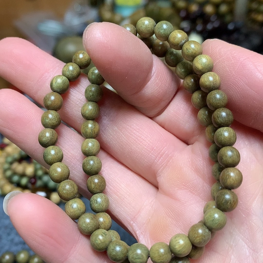 维腊木（绿檀）手串/手链浊***o