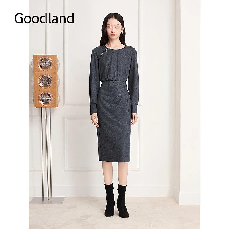 Goodland美地2025冬季新款连衣裙LC35505300