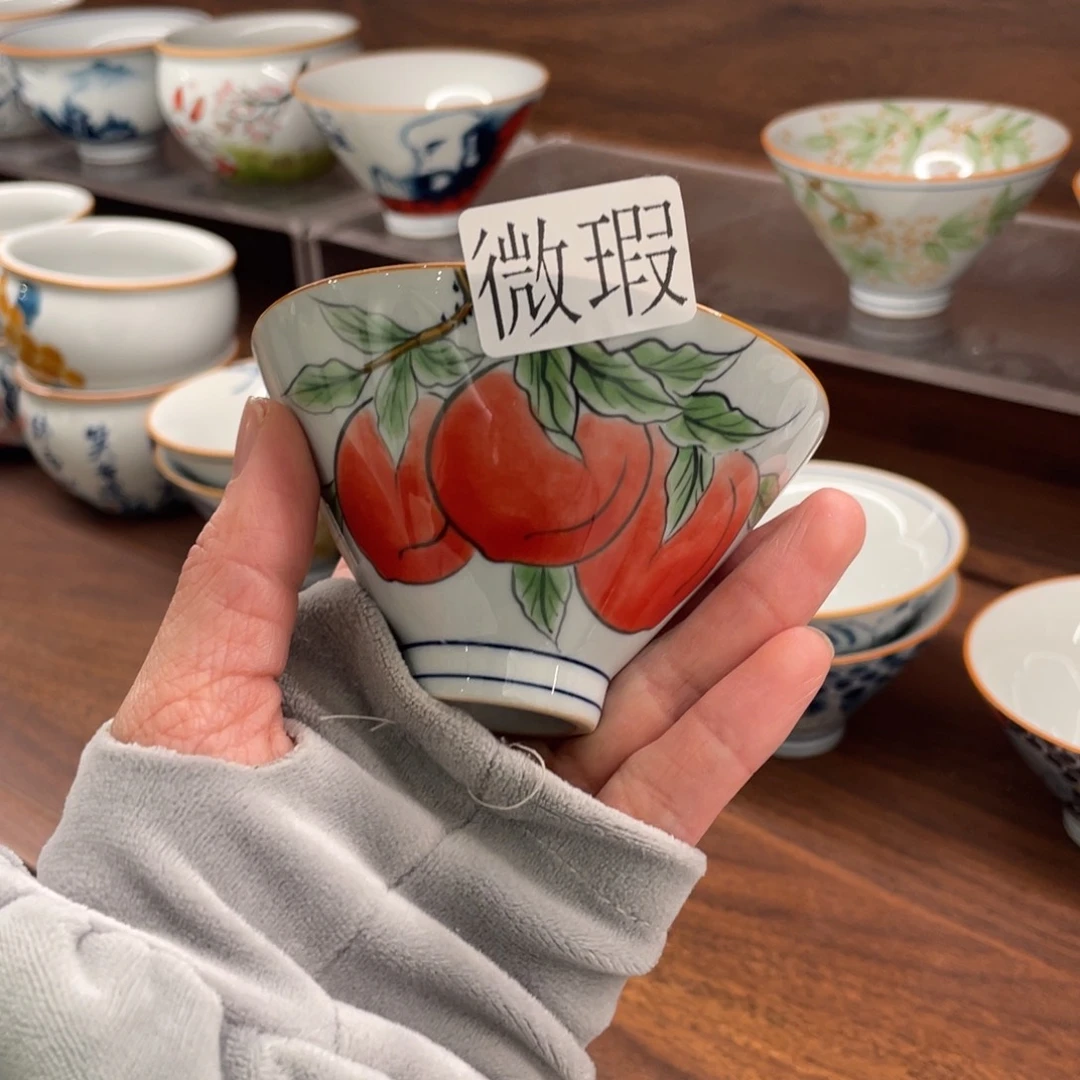 微瑕釉下彩纯手绘