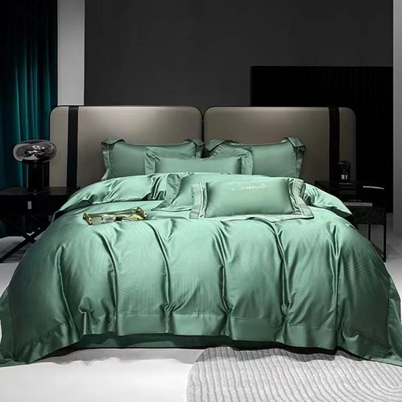 【富婆款】高档全棉匹马棉 贡缎色织提花四件套 看实物下单