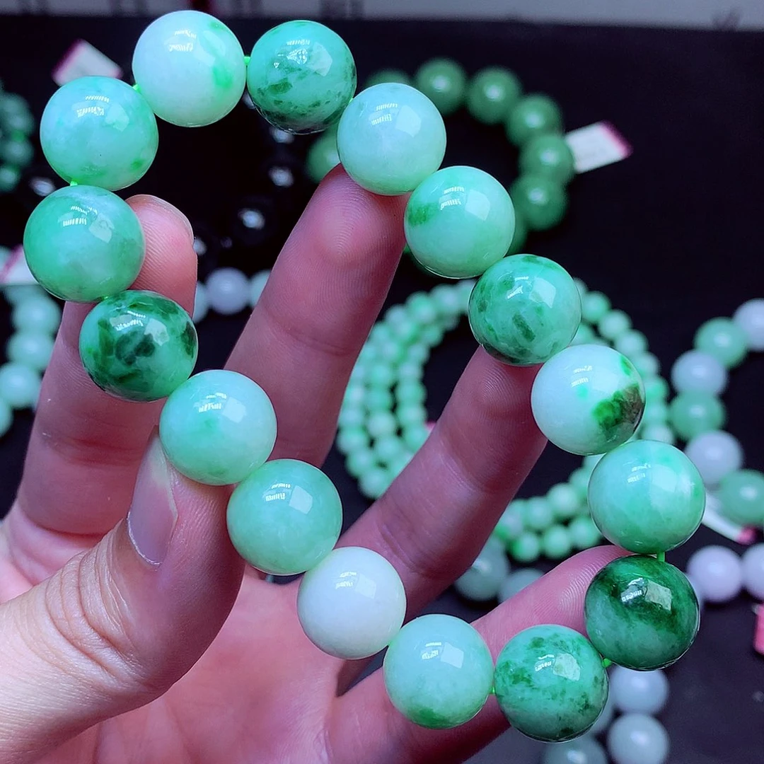 翡翠未镶嵌毛衣链