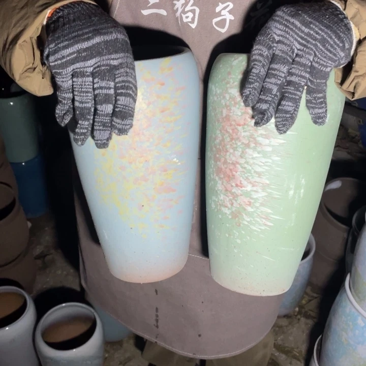 花盆紫砂口14高30瑕疵瑕疵