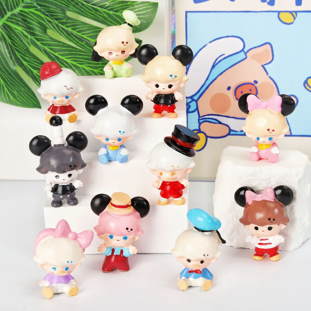 【对对碰】泡泡米奇创意卡通公仔萌粒diy配件摆件