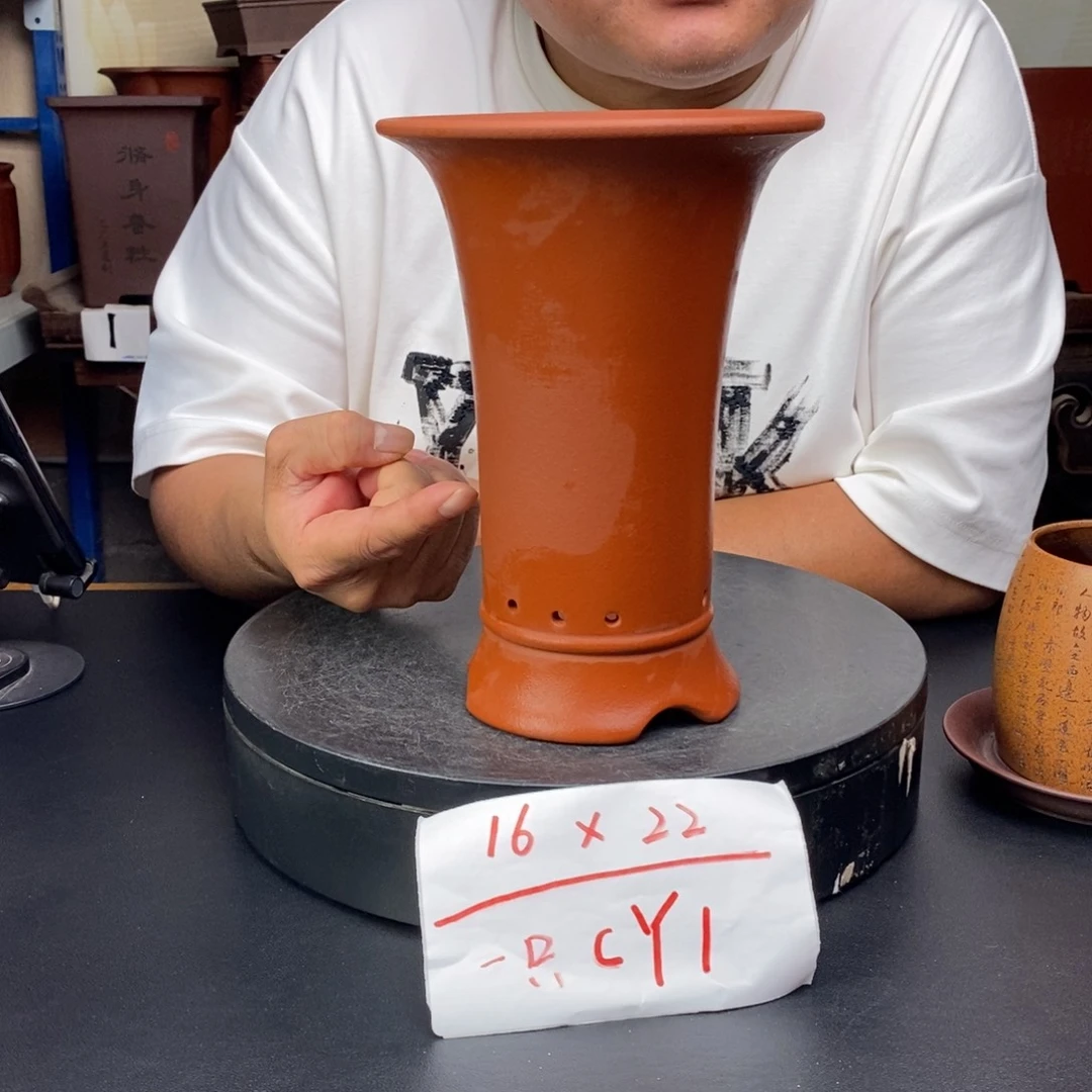 紫砂花盆货号一只CY1