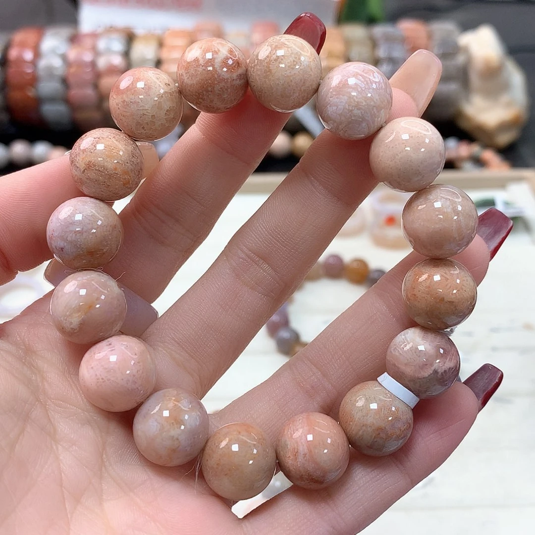 硅化珊瑚（珊瑚玉）手链未镶嵌啊*024
