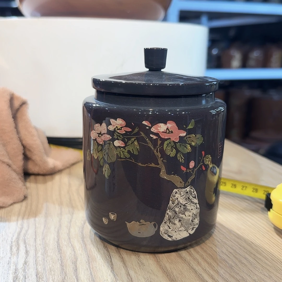 024建水紫陶100克茶罐