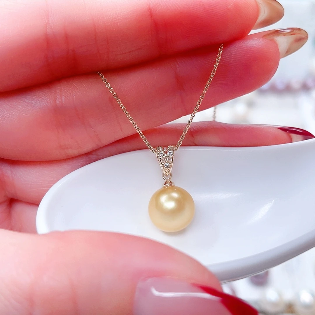 淡水珍珠吊坠(赠链)合金