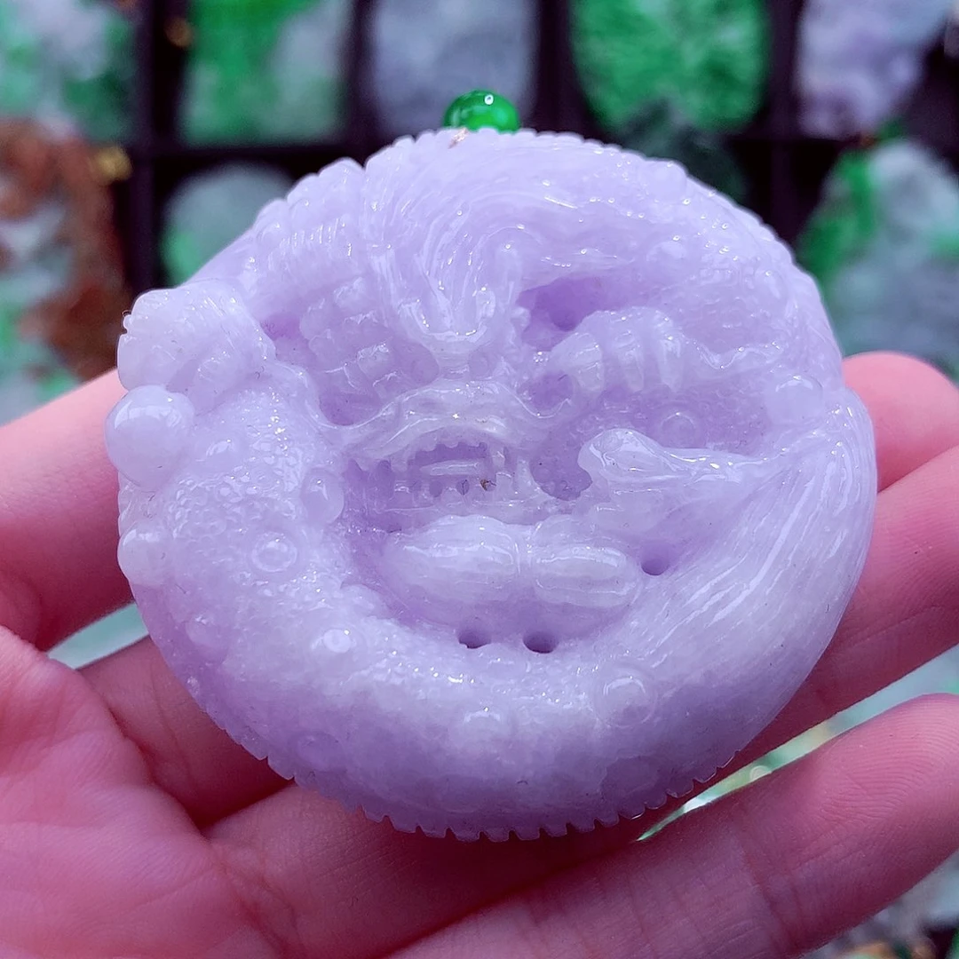 翡翠未镶嵌颈饰天然