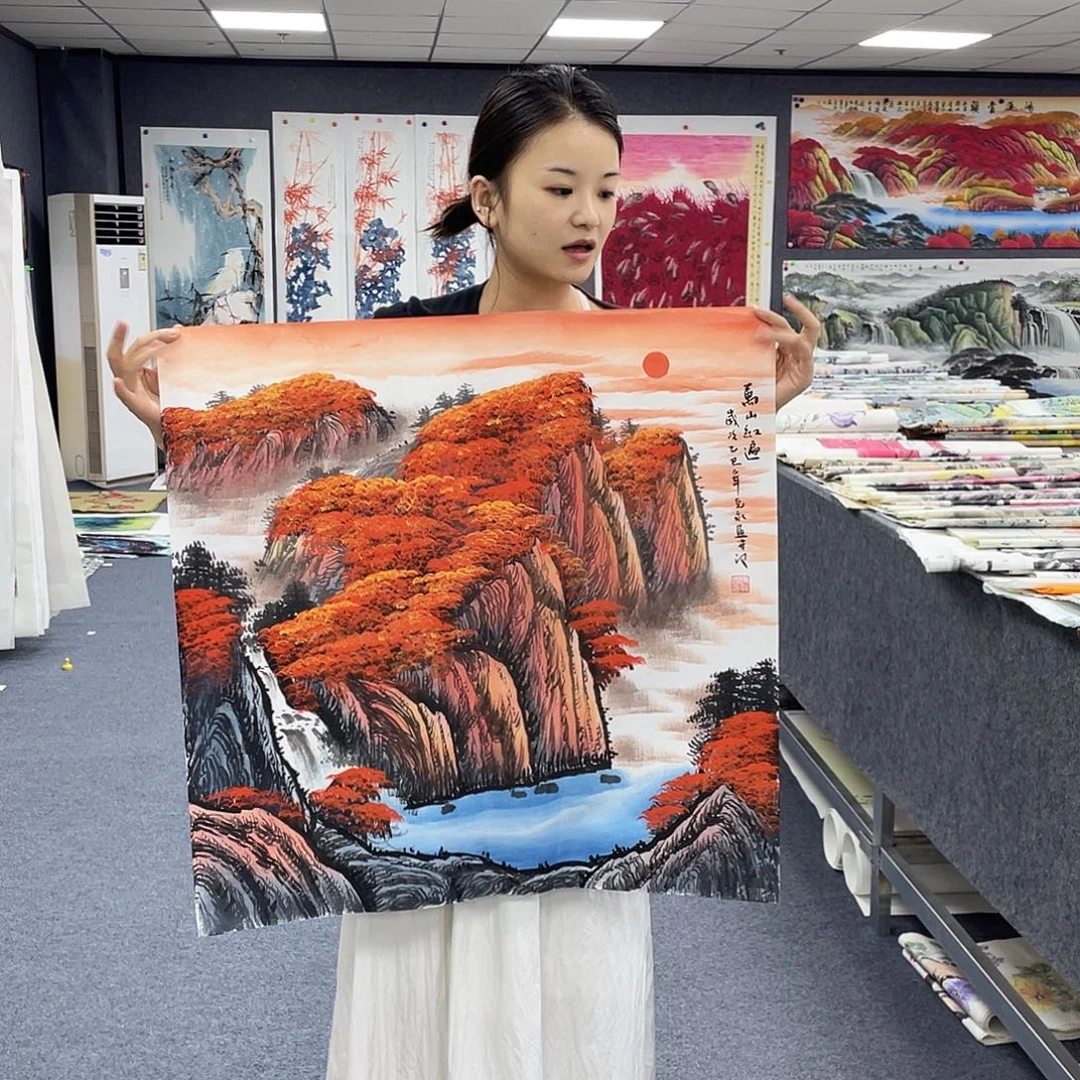 国画作品小姐姐放漏…