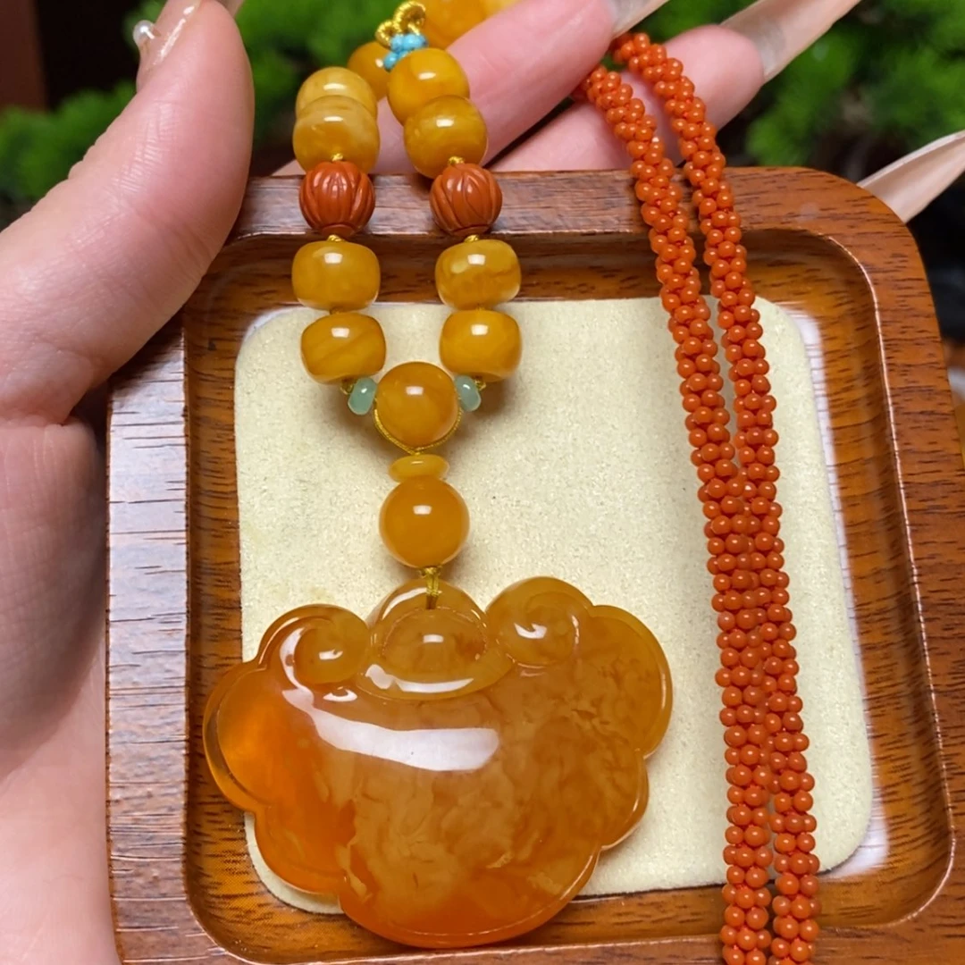 【闪购商品】蜜蜡颈饰未镶嵌项链