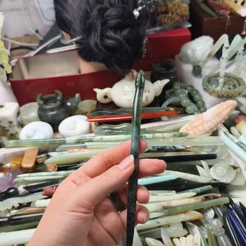 蛇纹石玉合金珠宝半成品