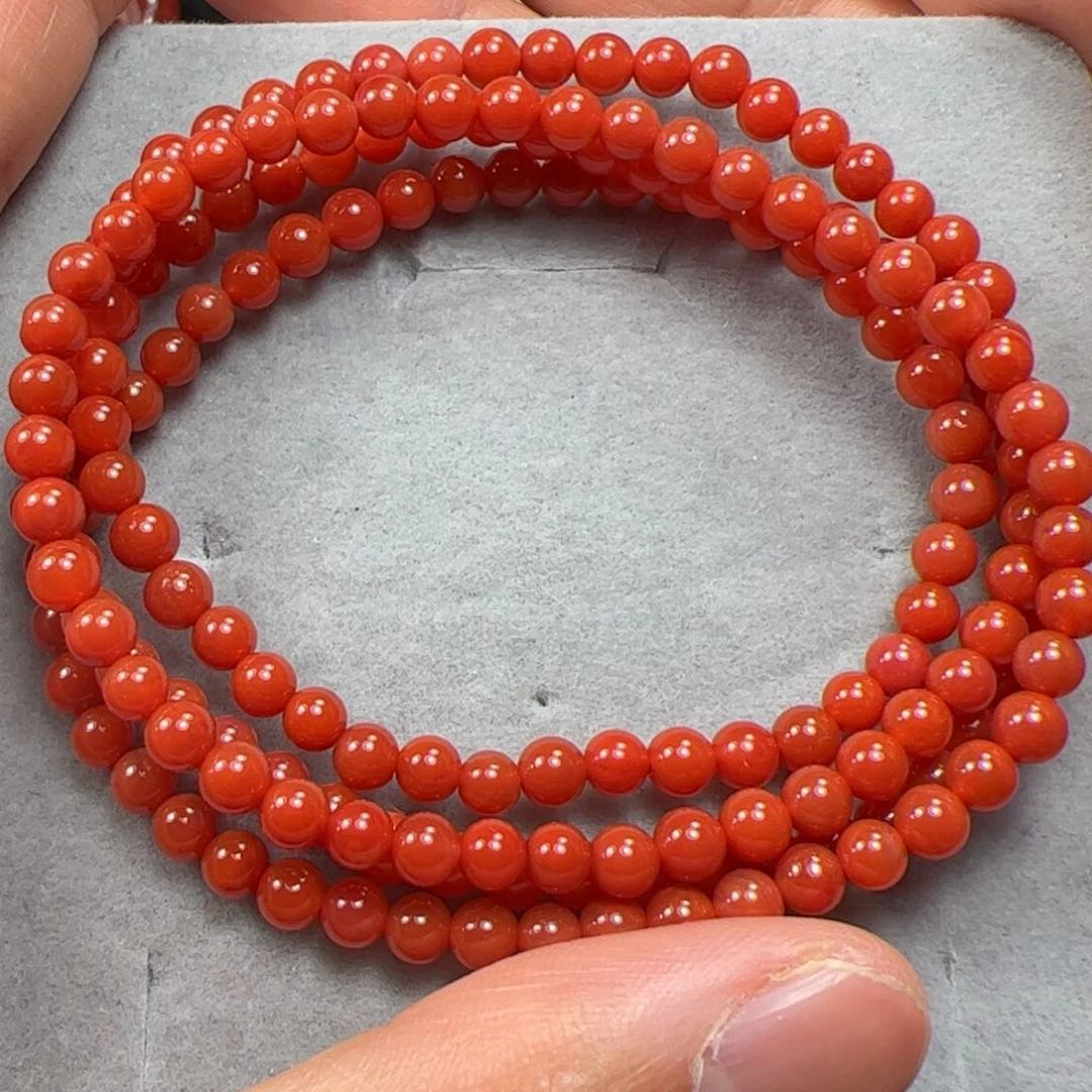 南红玛瑙手串未镶嵌